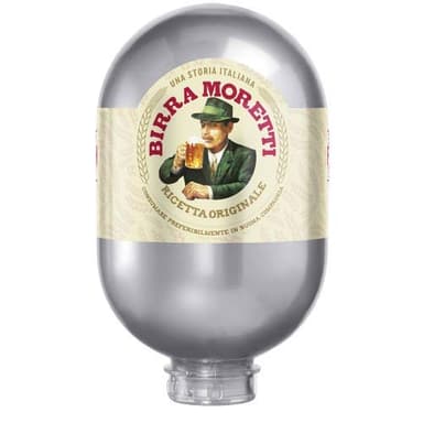 Birra Moretti 8 Litre Blade Draught Keg