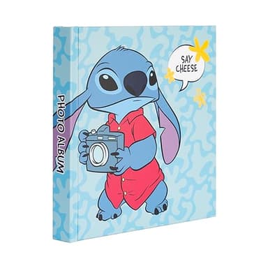 Grupo Erik Polaroid Photo Album Self Adhesive - Disney Stitch Gifts | 6.3 x 6.3 inches - 16 x 16 cm, 11 Double Sided Pages, Hardcover Instax Photo Album | Disney Gifts Under 15 Pounds