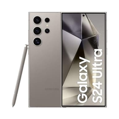 Samsung Galaxy S24 Ultra, Galaxy AI, 12MP Selfie, 6.8" Display 1-120Hz, 256GB, 12GB RAM - Titanium Grey