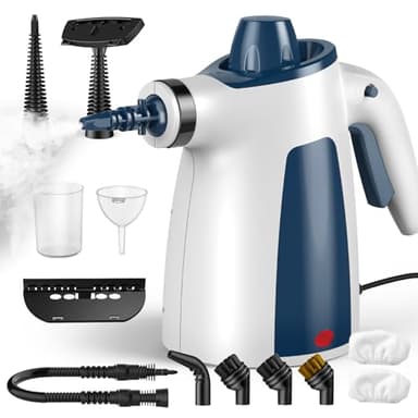 Hand Held Steam Cleaner, Portable Steam Cleaners, Steam Cleaner Handheld, Comes with 12-Piece Accessories for Multi-Surface Stain Removal, Perfect for Stain Removal, Car, Sofa, Floor, Bathroom, Window