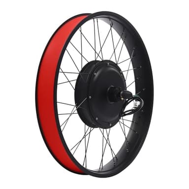 Kazafa 48V 1000W Electric Bike Conversion Kit 26 Inch Fat Tire Rear Wheel with LCD Display, Thumb Throttle & PAS Sensor Powerful Brushless Hub Motor for Cassette Disc Brake MTB CTB