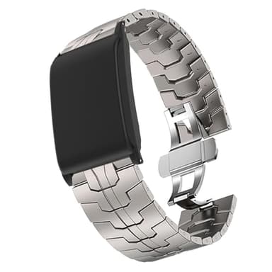Compatible with WHOOP PEAK Bands with Case bands, Quick Release Stainless Steel Metal Strap with Folding Clasp Replacement Band Compatible with WHOOP 5.0 PEAK, LIFE MG, One, 4.0, 3.0 (Titamium)