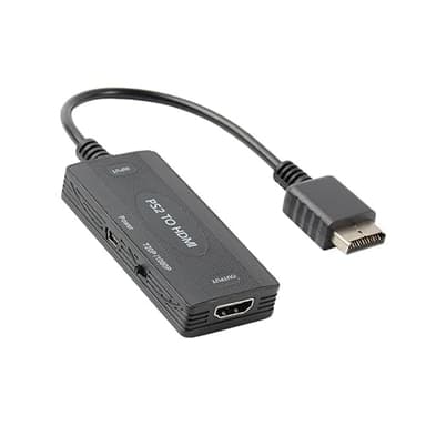 PS2 to HDMI Converter HDMI Cable for PlayStation 2/ PlayStation 3 Console. Connecting PS2/ PS3 to HDTV with True Ypbpr HD Signal Output (100% Improve Video Quality)