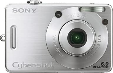 Sony Cyber-shot DSC-W50 Digital Camera - Silver 6.0MP 3x Optical Zoom 2.5'' LCD (Renewed)
