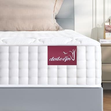 dosleeps Double Mattress 4FT6 | 9.5" Memory Foam & Pocket Sprung | 9-Zone Orthopedic Support, Breathable Cover, Motion Isolation,Medium Firm,Edge Support 135x190x24cm