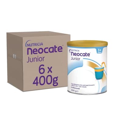 Neocate Junior Unflavoured 1+ Powder 400g, Pack of 6