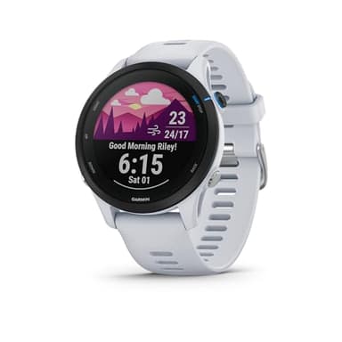 Garmin [Renewed Forerunner 255 Music GPS 46mm Running Smartwatch, Lightweight, Music Storage, Advanced Training & Insights, Safety & Tracking Features, up to 14 days Battery Life, Whitestone(Renewed)