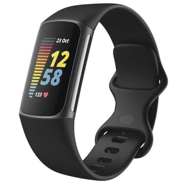 Fitbit Charge 5 Activity Tracker with 6-months Premium Membership Included, up to 7 days battery life and Daily Readiness Score, Black / Graphite Stainless Steel