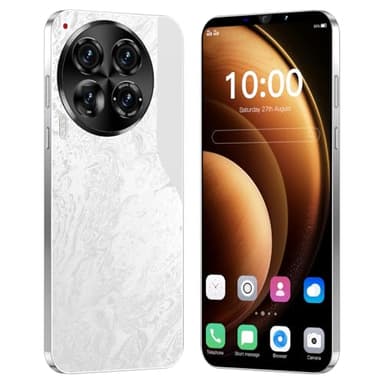 QrZrQ Cheap Mobile Phones, 5.0 inch Android Phone, 16GB(Expandable up to 128GB), 2G Dual SIM Free Unlocked, Face ID/WIFI/3.5mm Jack Cell Phone (Camon3premier-White)