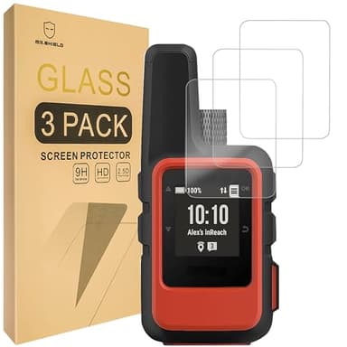 Mr.Shield Screen Protector compatible with Garmin inReach Mini 2 / inReach Mini [Tempered Glass] [3-Pack] [Japan Glass with 9H Hardness]