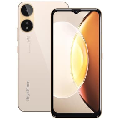 HeyxFome H1 Mobile Phones, 2025 New 4G SIM Free Unlocked Mobile Phones, 6.5” HD+ Screen Smart Phone, 16GB Octa-core, 4000mAh Android 10 Phone, 16MP Smartphone, Dual SIM Face Unlock UK (Gold)