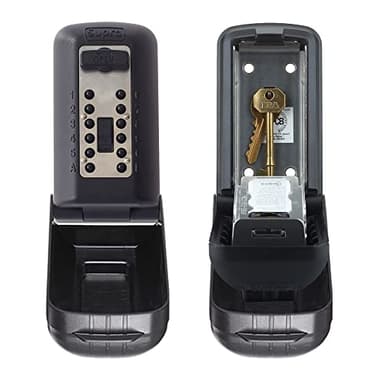 Key Safe™ Supra P500 Pro Key Safe Pro Police Preferred Outdoor with Anti- Tamper Plate Wall Mounted Push Button Key safe. Lock box for keys, fobs and access cards