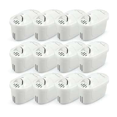 Finest-Filters Compatible with Maxtra+ Replacement Water Filter Cartridges for Brita Maxtra+ Plus Water Jug and Brita Kettle Universal Filter Cartridge - Pack of 12 Cartridges