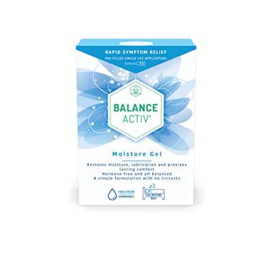 Balance Activ Vaginal Moisturiser, Menopause Moisture Gel, Long-Lasting, Fast Relief from Vaginal Dryness and Discomfort, Vaginal Dryness Treatment for Women, 7 Easy to Use Gel Applicators, 1 Pack