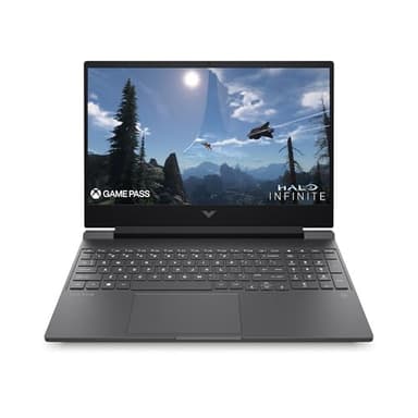 HP Victus 15.6" Gaming Laptop, AMD Ryzen 5-8645HS, 8 GB RAM, 512 GB SSD, NVIDIA GeForce RTX 2050 Graphics, FHD IPS Display, Up to 6 hrs 15 battery, Win 11, Mica Silver, 15-fb2002sa