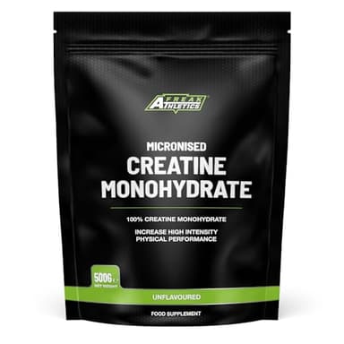 Freak Athletics Creatine Monohydrate Powder 500g (142 Servings Unflavoured) 100% Micronised Creatine Powder