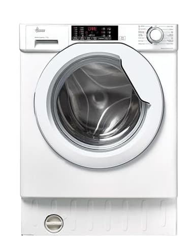 Hoover, H-Wash 300 Integrated Washing Machine, 9 Kg Wash Capacity, 1400 RPM, A Rated, Care Cycles, White, 60x53x82 cm - HBW 49TAMEJ-80