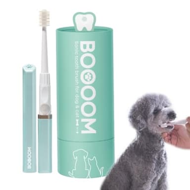 CHIKUWA Corporation Sonic Toothbrush Set for Dogs and Cats, BOOOOM Pro, Electric Toothbrush for Pets, Sonic Vibration, Plaque Removal, Tartar Prevention, Dental Care, Oral Care, Blue