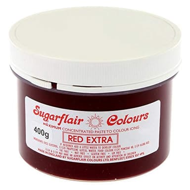 Red extra 400g pot Sugarflair Spectral Concentrated Paste Food Colouring :: Perfect for all Cakes & Cupcakes
