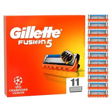 Gillette Fusion5 Blades, Men's Shaving Refills Pack of 11, Precision Trimmer, Anti-Friction Razor