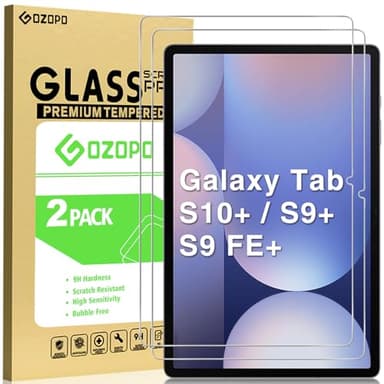 GOZOPO Screen Protector for Samsung Galaxy Tab S9 Plus/ S9 FE Plus/Galaxy Tab S10 Plus 12.4 inch, Scratch Resistant Tempered Glass Film for Galaxy Tab S9+/ S9 FE+/ Tab S10+ 12.4"