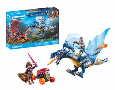 Playmobil 71644 Knights of Novelmore: Dragon Combat, medieval castle and knights’ toy, fun imaginative role-play, playset suitable for children ages 5+