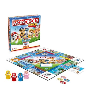 Winning Moves Monopoly Junior Psi Patrol Board Game, Multi-Colour, Age 8+