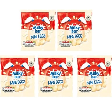 5 x Milky bar White Chocolate Mini Eggs 80G – For Easter Best gift for Friends & Family