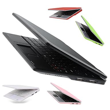 Bigmachine 7 Inch Portable Mini Computer Laptop PC Netbook for kids Android 12 Quad Core 32GB WIFI Built In Camera Netflix YouTube Flash Player (Black)