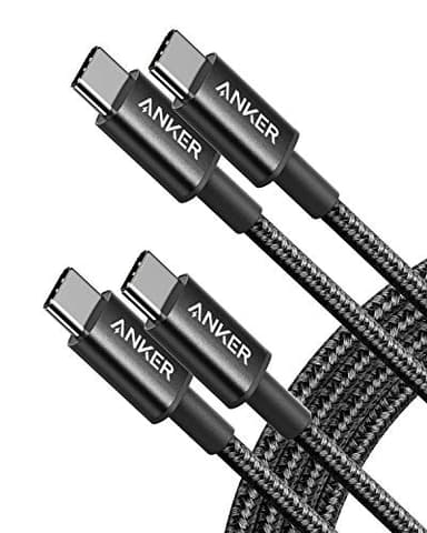 Anker USB C to USB C Charger Cable, New Nylon (6ft 60W, 2-Pack), USB 2.0 Type C Charging Cable for iPad Mini 6, iPad Pro 2020, iPad Air 4, MacBook Pro 2020, Samsung Galaxy S21, Switch, Pixel, LG