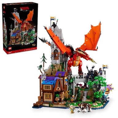 LEGO Ideas Dungeons & Dragons: Red Dragon’s Tale Building Set for Adults, Dungeons and Dragons Gift Idea, Fantasy Model for Build and Display, Created in Collaboration with Wizards of the Coast, 21348