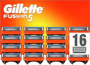 Gillette Fusion5 Men’s Razor Blade Refills, 16 Count, Mailbox Sized Pack, Engineered With Antifriction Blades For Up To 20 Shaves Per Blade Refill