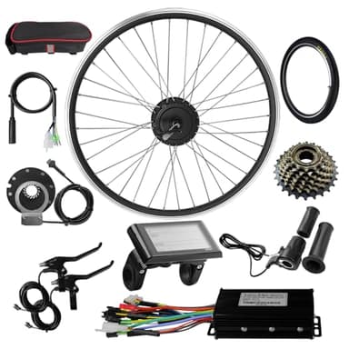 48V 27.5'' 500W Rear wheel Electric Bikes Conversion Kit Hub Motor, Electric Bicycle Motor,E-bike Cycling Hub with Controller, Bike Bicycle Conversion Tool Kit 7-speed Cassette,SW900 Screen