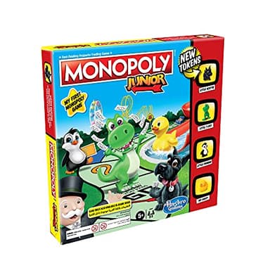 Monopoly Junior Board Game for Kids, Family Game for 2-4 Players Aged 5 and Up