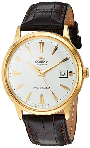 Orient Men Analog Japanese Automatic Watch with Leather Strap FAC00003W0