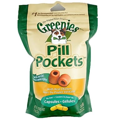 Greenies Dog Capsule Pill Pockets | Chicken 30 count - Pack of 4