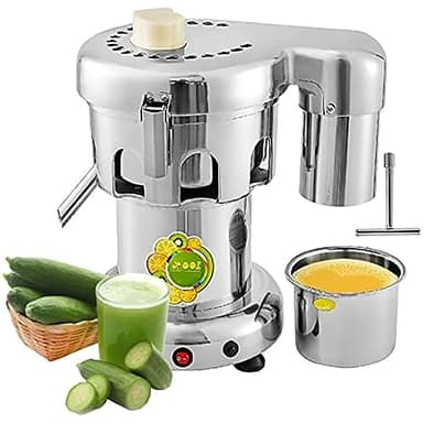 Electric Citrus Juicer, Commercial Juice Extractor, Heavy Duty Centrifugal Juicer Machine, 2800r/min, 2L Large Feed Chute, Stainless Steel Juice Extractor, Vegetable & Fruit Juice Maker Squeezer