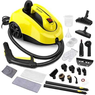 AXFIVE Steam Cleaner, Steamer for Cleaning with 26 Accessories, Steam Cleaner for Home with 5M Extra-Long Power Cord for Home Floor Cleaning, Tile Detailing, Grout, Upholstery.