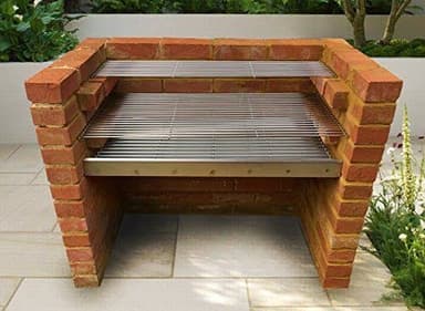 Large Brick BBQ Kit with 6mm Stainless Steel Grill Measuring 91cm