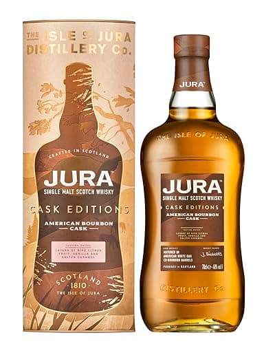 Jura Bourbon Cask Single Malt Scotch Whisky 70cl | Fruity and Balanced 40% vol | More than a Whisky, made by a Scottish Island Community | A Fresh, Fruity Single Malt (Packaging may vary)