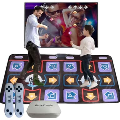 Dance Mat for Adults and Kids - Plug and Play Electronic Dance Pad Game for TV, Fun Kids Dancing Exercise game,Christmas Birthday Gifts Ideas for Girls and Boys,Blue
