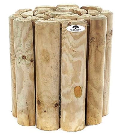 12" Log Roll Border Edging by Ruddings Wood