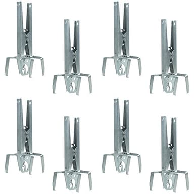 Woodside 8 Pack of Heavy Duty Mole Claw Scissor Traps Fast Humane Kill
