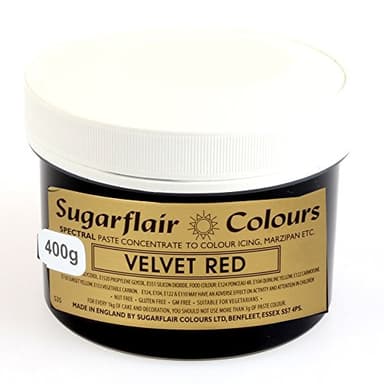 Sugarflair Spectral Concentrated Paste Food Colouring - Velvet RED-400g Bulk Pack