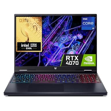 acer Predator Helios Neo 16 ‎PHN16-72 Gaming Laptop - Intel Core i9-14900HX, 16GB, 1TB SSD, NVIDIA GeForce RTX 4070 8G, 16" WUXGA IPS 240Hz, Windows 11, Black