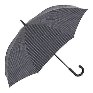 Fulton Fulton Knightsbridge 2 City Blk/Steel Unisex_Adult Umbrella City Stripe Black/Steel Print One Size