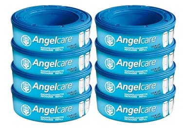 Angelcare, 8-Pack, Original Refill Cassettes for Angelcare Comfort Plus Nappy Bin