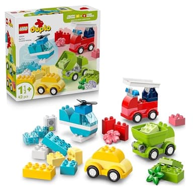 LEGO DUPLO Creative Vehicles - Educational Sorting Toy for Toddlers w/Cars & Trucks - Fine Motor Skills Development Set - Birthday Gift for 1+ Year Old Babies, Boys & Girls - 10474