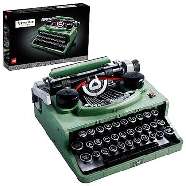 LEGO Ideas Typewriter Building Set for Adults, Collectible Retro Display Model, Creative Hobbies Unique Gift Idea 21327