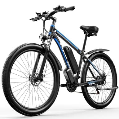 Pudari E8 Adult Electric Bicycle, 29-inch Mountain Bike, 48V Brushless Motor with 17.5Ah Removable Battery, Dual Mechanical Disc Brakes, 21-Speed Commuter E-Bike.